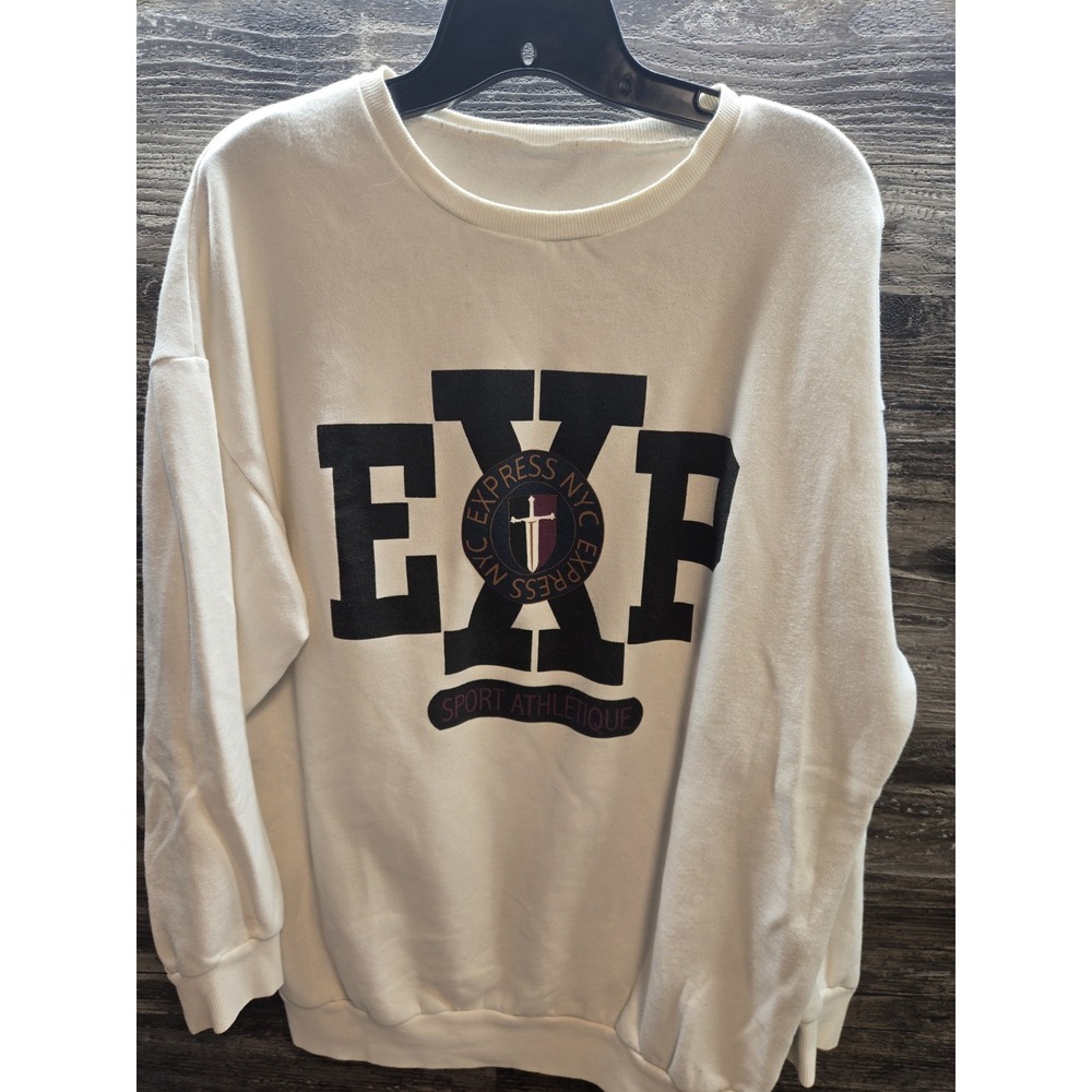 Vtg 1990's One‎ Eleven Women's Long Sleeve Pullover Sweatshirt Size Large Y2k